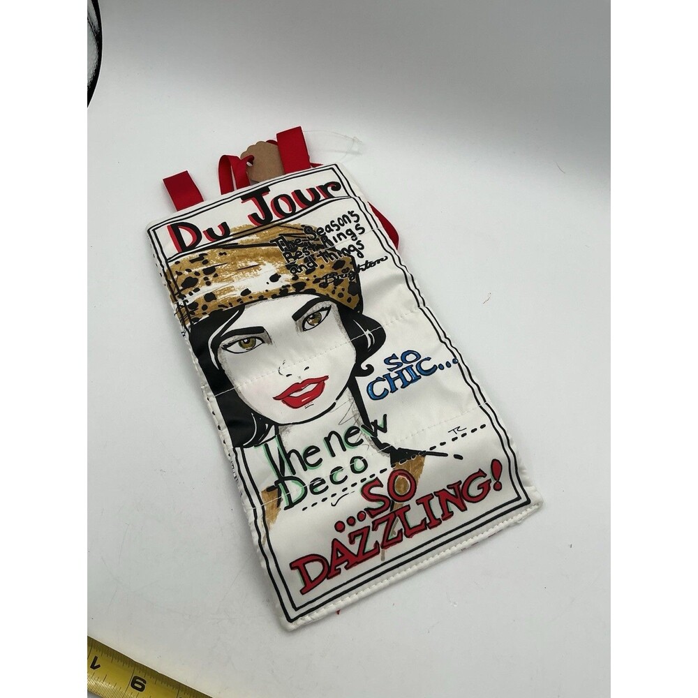 Brighton Roll Up Jewelry Organizer Travel Case Cosmetic Pouch Fashion Print